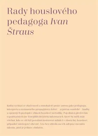 Zlevněný Rady houslového pedagoga