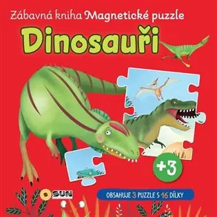 Zábavná magnetická kniha Dinosauři Přímo Od Výrobce