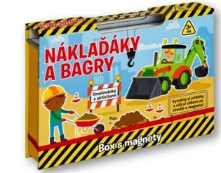 Náklaďáky a bagry - Box s magnety Zlevněný