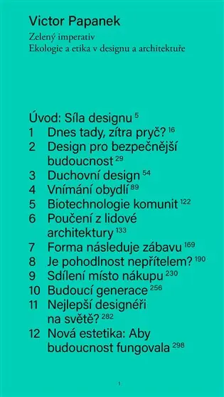 Zelený imperativ: Ekologie a etika v designu a architektuře Ihned K Objednání
