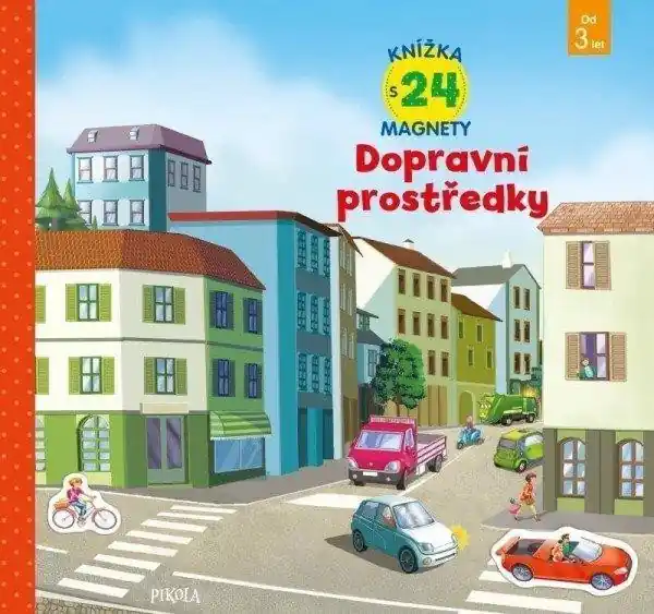 Akční Cena Dopravní prostředky - knížka s 24 magnety