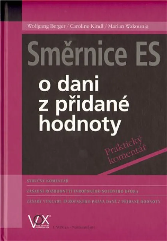 Směrnice ES o dani z přidané hodnoty Finální Výprodej