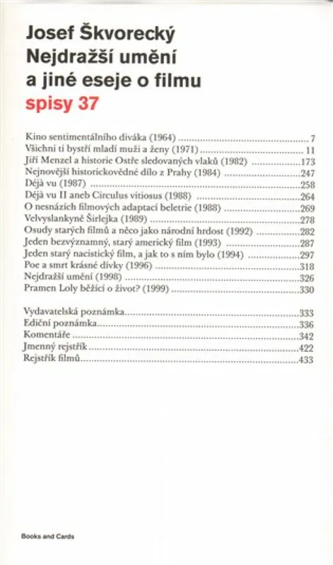 Akční Cena Nejdražší umění a jiné eseje o filmu
