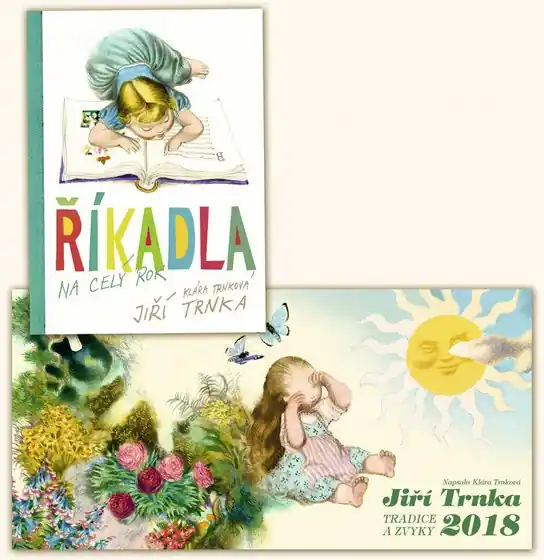 Komplet 2KS Říkadla na celý rok + Trnkův stolní kalendář 2018 Sleva
