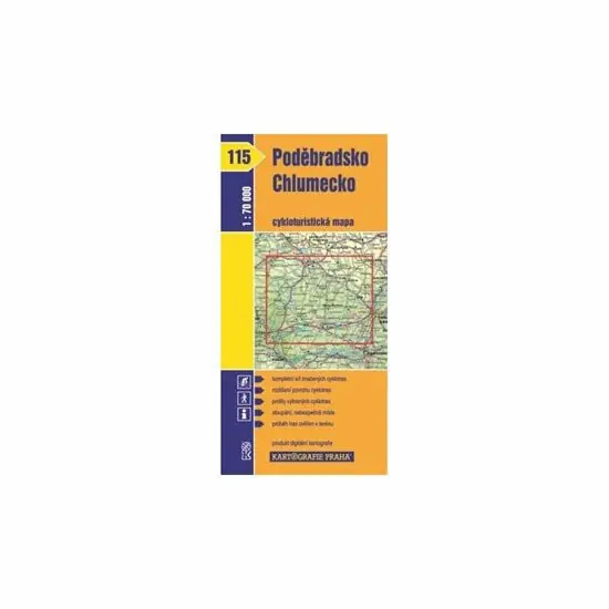 Přímo Od Výrobce 1: 70T(115)-Poděbradsko,Chlumecko (cyklomapa)
