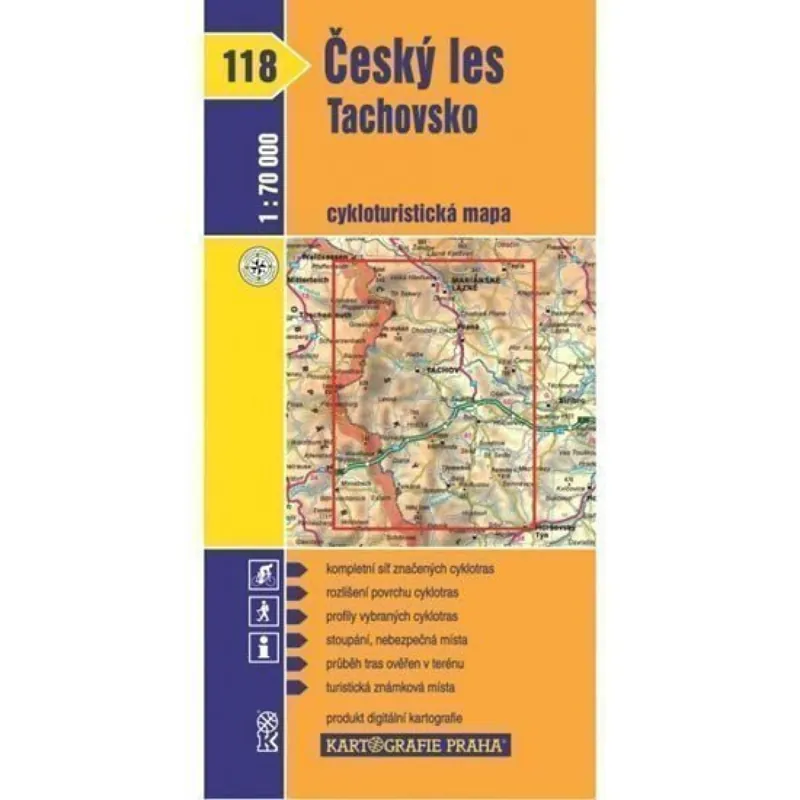 Omezená Nabídka 1: 70T(118)-Český les, Tachovsko (cyklomapa)
