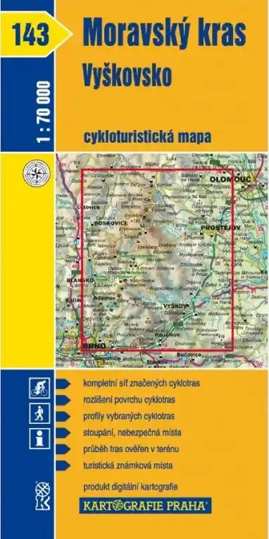 Objednat Nyní 1: 70T(143)-Moravský kras,Vyškovsko (cyklomapa)