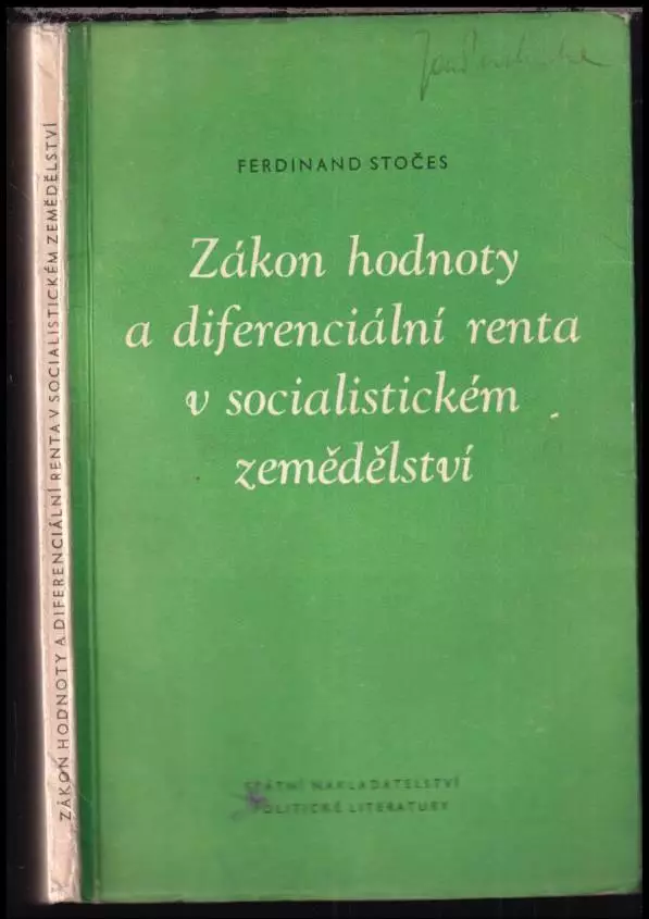 Kup Teď Zákon hodnoty a diferenciální renta v socialistickém zemědělství