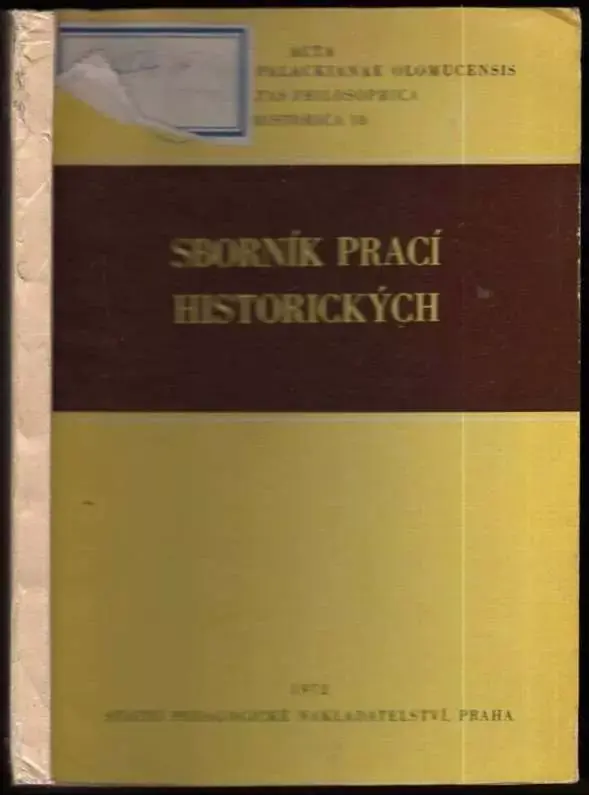 Studie z obecných dějin : Sborník historických prací k 60. narozeninám prof. Dr. Oldřicha Říhy, DrSc Vysoce Kvalitní