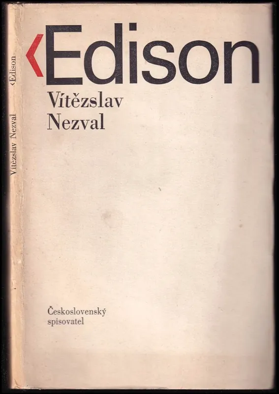 Edison : báseň o pěti zpěvech s doslovem Signál času Tovární Cena