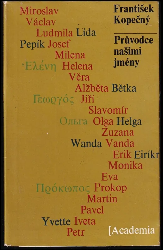 Speciální Cena Průvodce našimi jmény