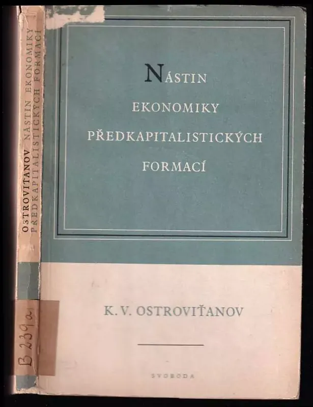 Nástin ekonomiky předkapitalistických formací Vrácení Zdarma